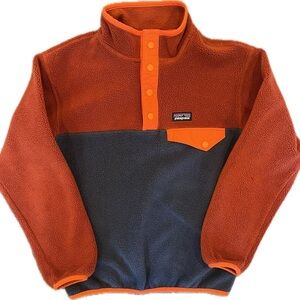 Patagonia Kids Lightweight Synchilla Snap T Pullover Fleece Size S (7-8)